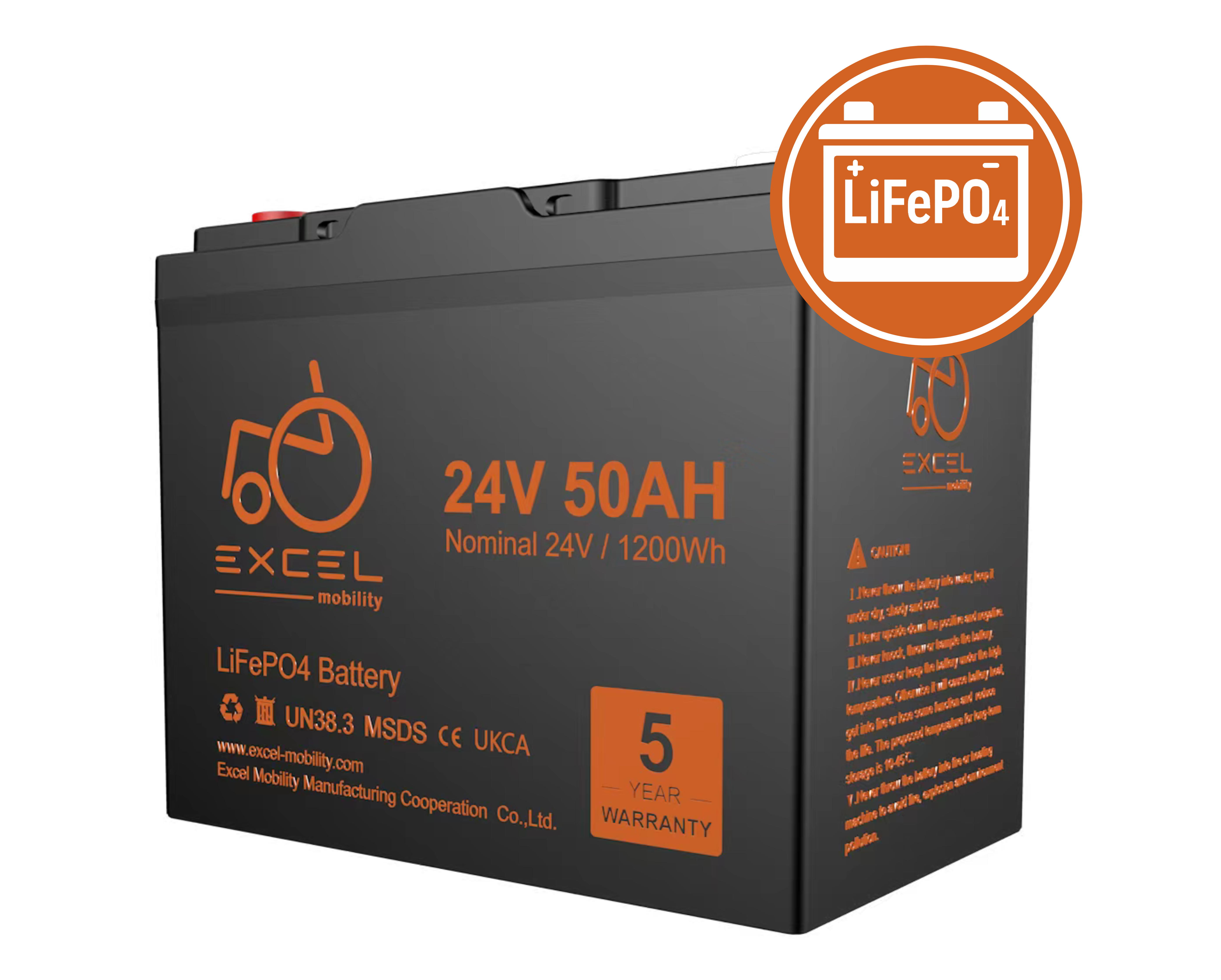 Excel Energy - LiFePO4 50Ah Battery